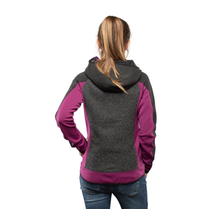 Bluza damska Chillaz DOLOMITE BLACK GREY MAGENTA MELANGE